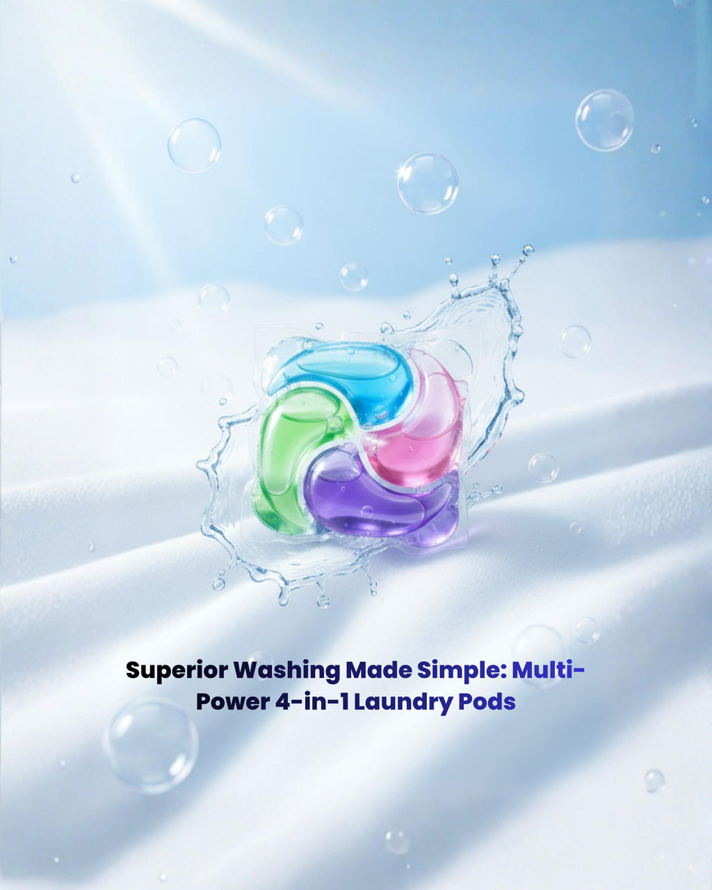 4in1 laundry Pod- 8X cleaning power (30 pods)